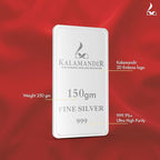 999 Purity Silver Bar Laxmi | Sealed for Safety Gift for Diwali, Wedding, Puja