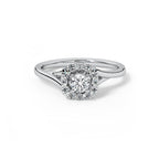 Zuri Platinum Solitaire Ring