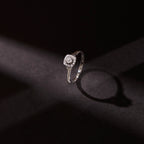 Zuri Platinum Solitaire Ring