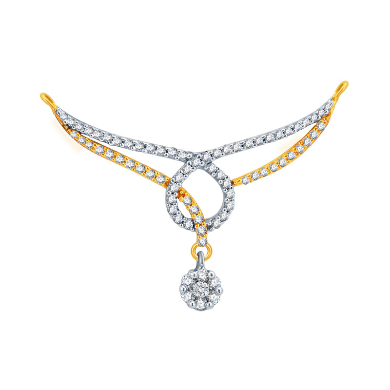 Dual Tone Loop Diamond Mangalsutra