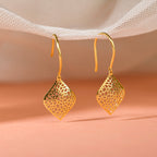 Curved Cluster Diamond Earrings